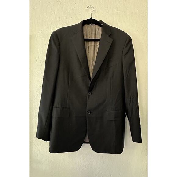 Ermenegildo Zegna Black Blazer Sport Jacket Trofeo Australian Wool Single-Breast